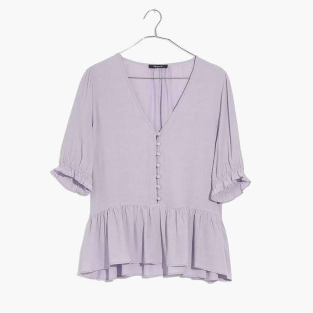 Madewell Country and Ruffle Hem Top